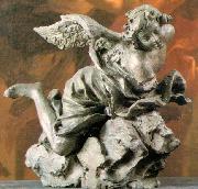 Angel - Terracotta nad bronze Chigi Saracini Collection, unknow artist